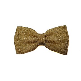 Mini Satin Hair Bow (Headband (Large), Shimmering Gold)