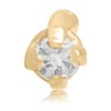 JULIETTE COLLECTION 14K Yellow Gold 1pt Round Diamond Prong Nose