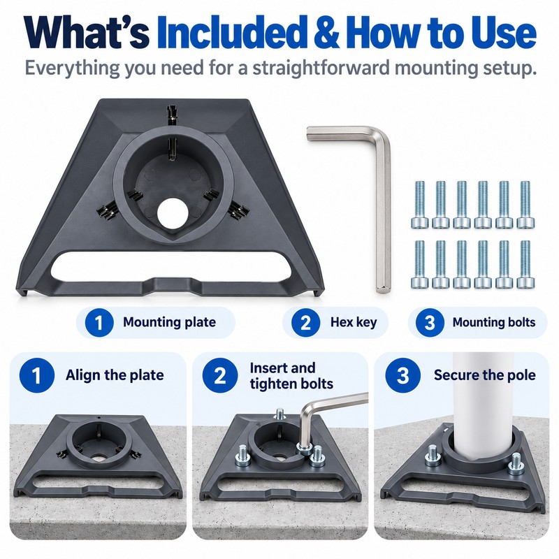 Starlink Gen 3 Pipe Mount Adapter for Satellite Dish Installation
