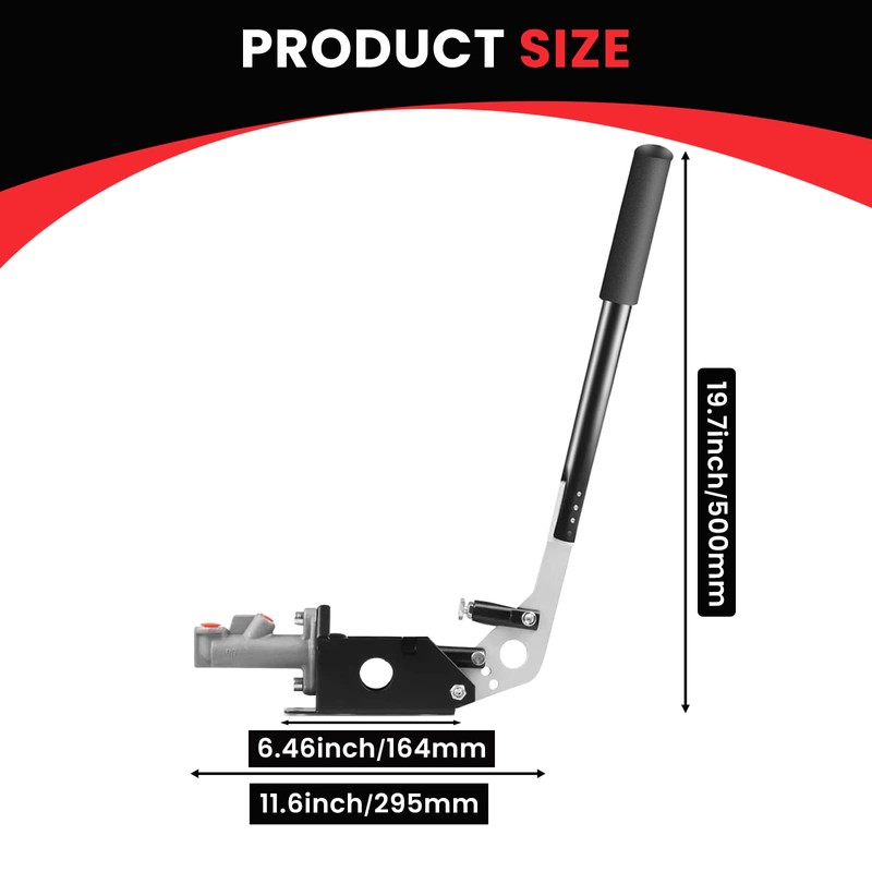 Endxedo Racing Hydraulic Handbrake Adjustable E Brake Long Lever Handle