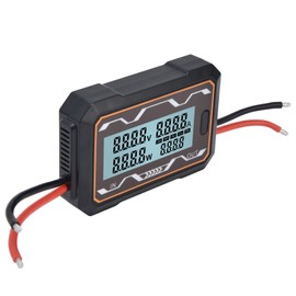 DC Power Meter, 0-60V, Digital Power Meter with Backlight and Large Screen, Multifunctional Power Meter for Solar Energy Systems (150A)