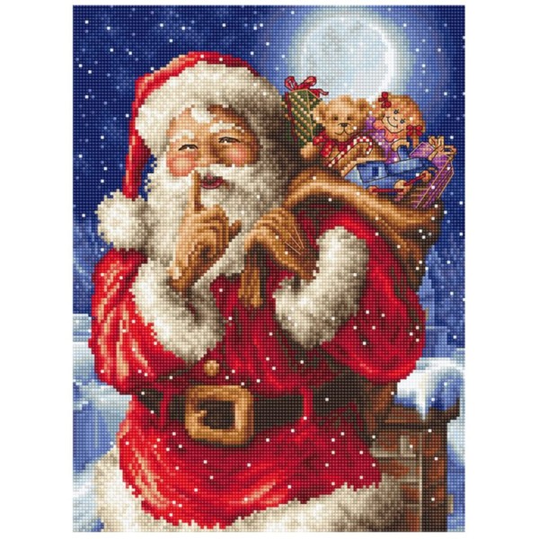 Letistitch Santa's Secret Counted Cross-Stitch Kit, L8000