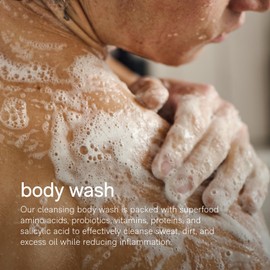 Jack Henry Body Wash – Hydrating & pH-Balanced Cleanser with Salicylic Acid & Aloe Vera – Gently Exfoliates, Softens & Refreshes Skin – Non-Toxic, Sulfate-Free, Vegan – 13.5 oz