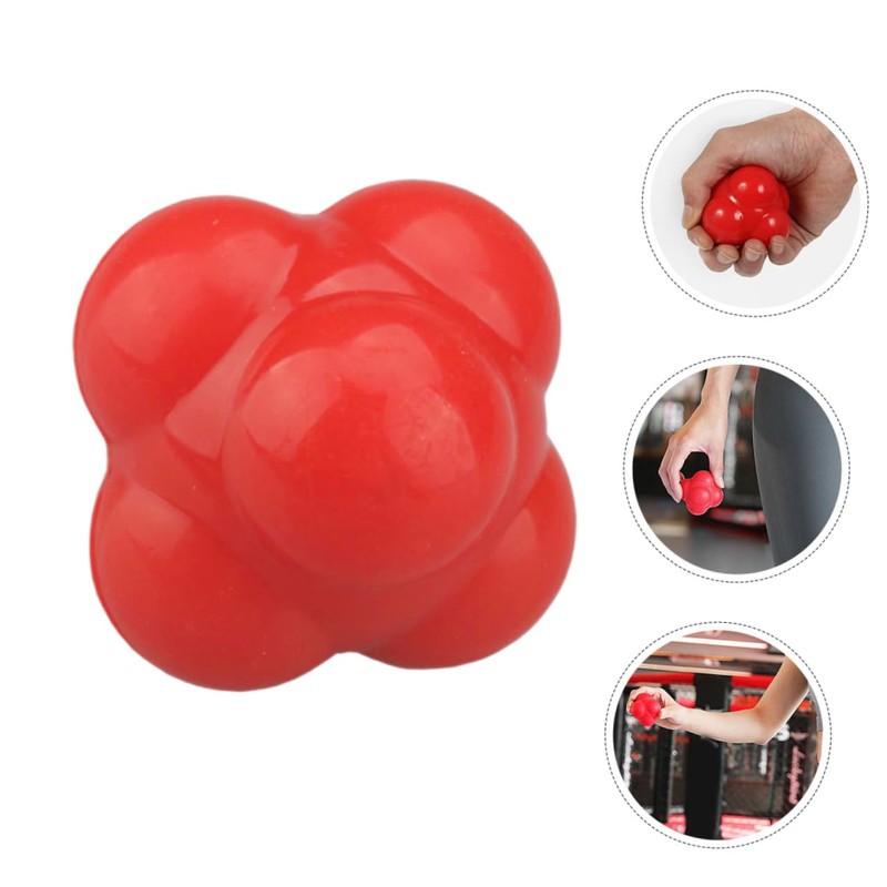Totority Hexagonal Agility Training Ball Durable Reaction Fitness Ball for