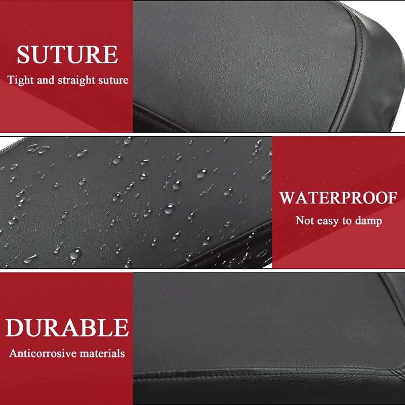 WOWTK Waterproof Saddlebag Speaker Audio Lid Bras,PU Leather Saddlebag Speaker