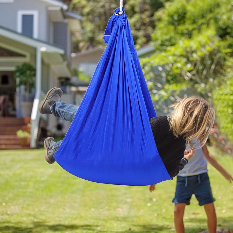 Outdoor Portable Garden Courtyard Hanging Swing Hammock Chair Set for