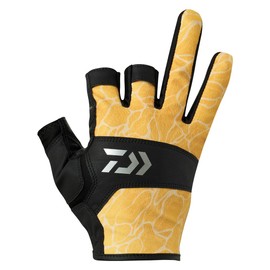 Daiwa 25DG-8025 Game Gloves, 3-Cut Tide Yellow, L