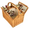 Picnic at Ascot Vineyard Willow Picnic Basket with service for