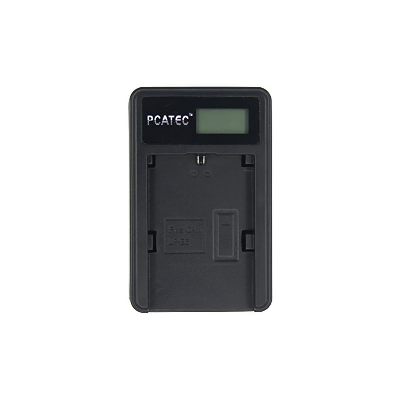 [pcatec] Canon LP-E6, New USB Charger ☆ LCD with 4