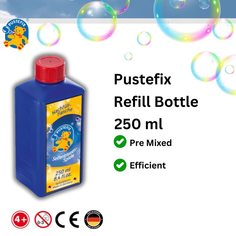 PUSTEFIX - Ricarica per bolle di sapone, 250 ml
