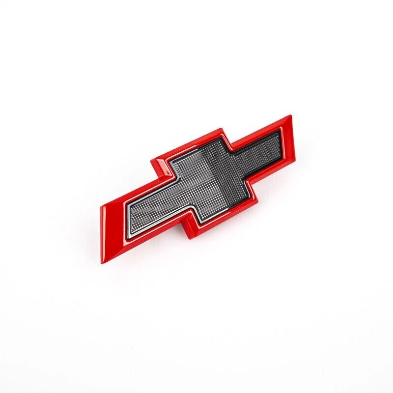 GM Small Gloss Red Black Bowtie for 2019-2023 Chevy Silverado
