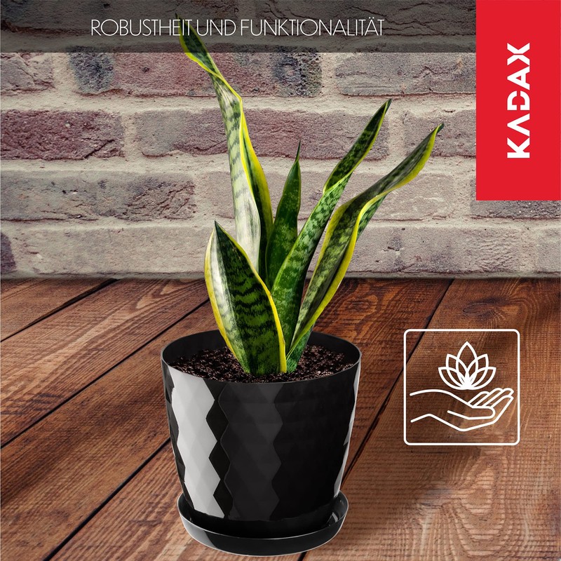 Kadax Decorative Flower Pot, for Flowers and Plants, with bottom