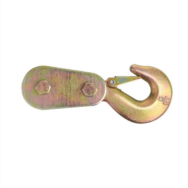 Pulley with Safety Hook for Winches 2 Ton 7mm Rope