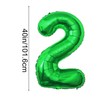 YFHVJTKO Dark Green 40 Inch Number 2 Foil Mylar Big
