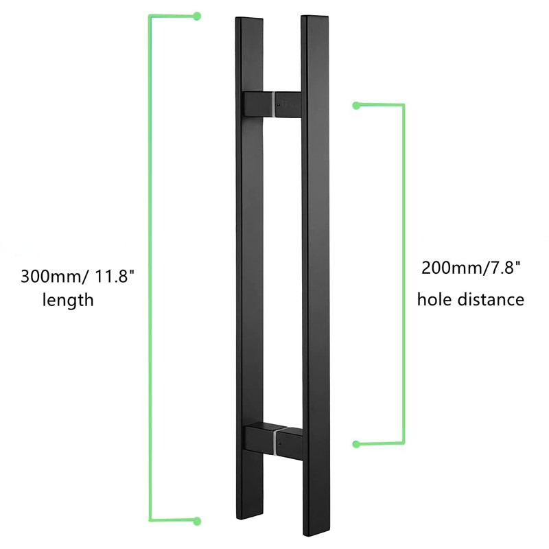 Ranbo H-Shaped 12" Length Rectangle Back to Back Large Push