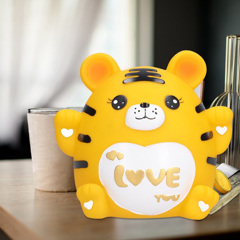 Tiger Piggy Bank Fall Resistant Cute Little Tiger Children Piggy