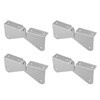 4PCS Gutter Downspout Extension Hinge Stainless Steel Flip Up Hinge