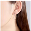 Hoop Earrings 925 Silver for Women, Hypoallergenic Large Silver Hoop