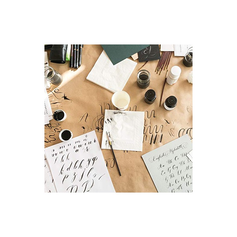 Aladine Writer's Feather Quill Set with Ink in Black