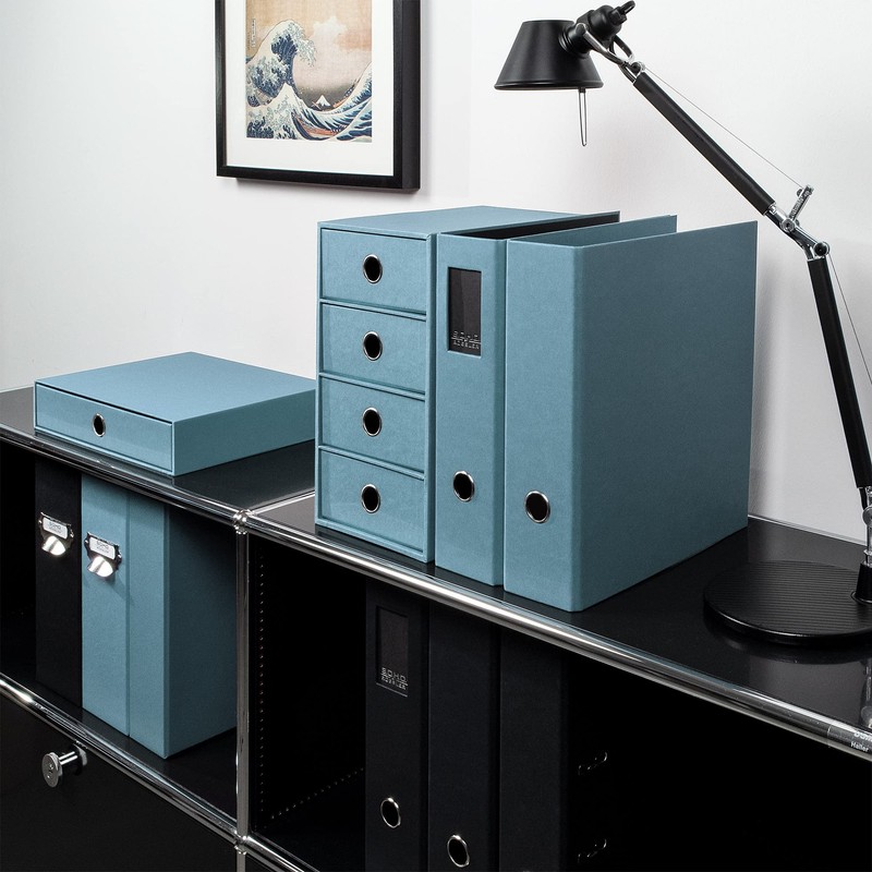 S.O.H.O. 1524452150 A4 Denim Single Drawer Box