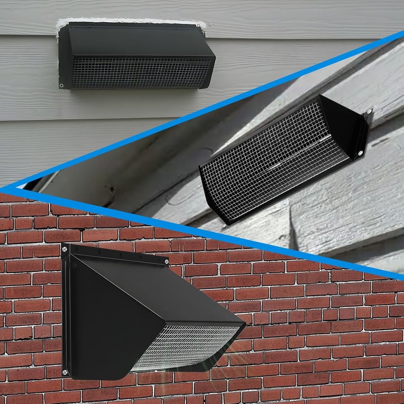 Wosijm Wall Vent Cap for Broan Exhaust Fan ​for Kitchen