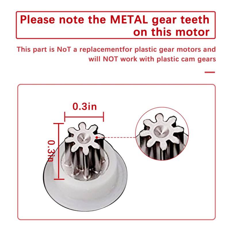 7286039 Water Softener Motor with Screws - Replaces Old Part