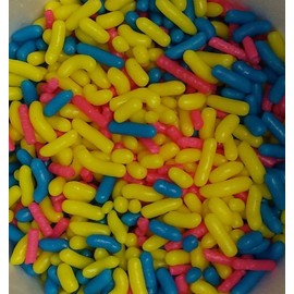 Ice Cream Toppings Jimmie Sprinkles YELLOW AND BLUE PINK mix