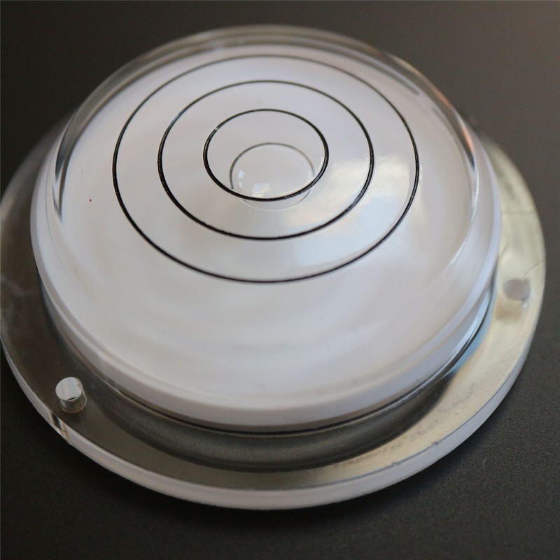 Flanged Large Round Spirit Level with Air Bubble - Tool