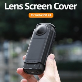 Camera Protective Case for Insta360 X4, Transparent Lens Screen Protector, Anti-Drop, Dustproof Lens Guard for Insta360 X4