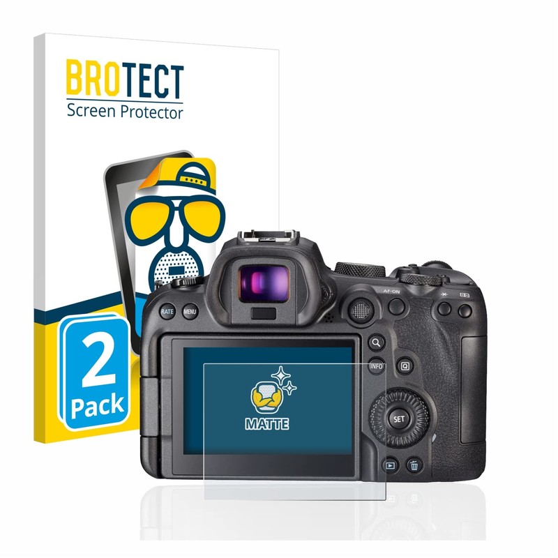 brotect Screen Protector Anti-Glare compatible with Canon EOS R6 (2