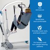 Patient Aid Full Body Solid Fabric Lift Sling - Soft