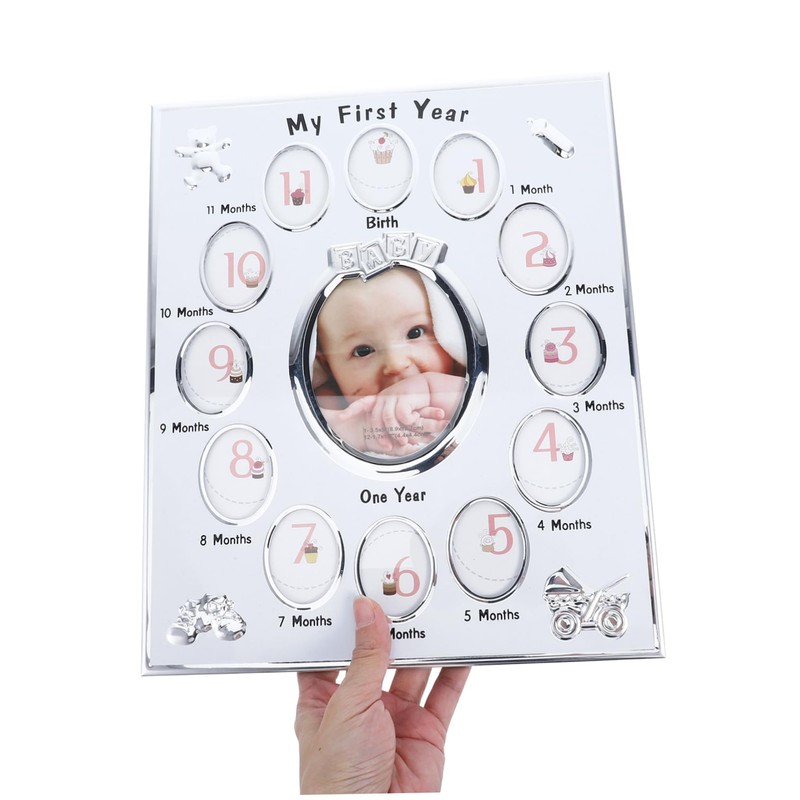 BIUDECO Birth Essentials 12 Months Photo Frame for Newborn Infant