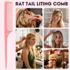 Rat Tail Comb Set-3Pcs Rat Tail Hair Teasing Fine Tooth