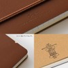 DESIGNPHIL 15223006 Midori Ring Notebook, Grain, B6 Deformation, Dark Brown