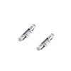 2 Pack Invisible Door Hinges, 3D Adjustable Concealed Aluminum Alloy