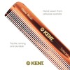 KENT Kent Handmade Coarse/Fine Toothed Styling Pocket Comb, Length-11.2 cm