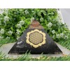 Large Orgone Pyramid | Black Tourmaline Pyramid Crystal | Lotus