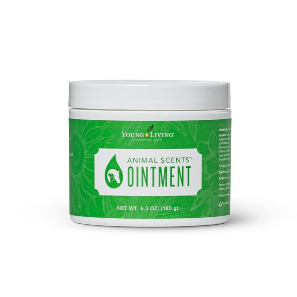 Young Living Animal Scents Pet Skin Ointment - Natural Care with 100% Pure Essential Oils - 6.3 oz for Soothing and Rejuvenating Your Pet's Skin and Coat