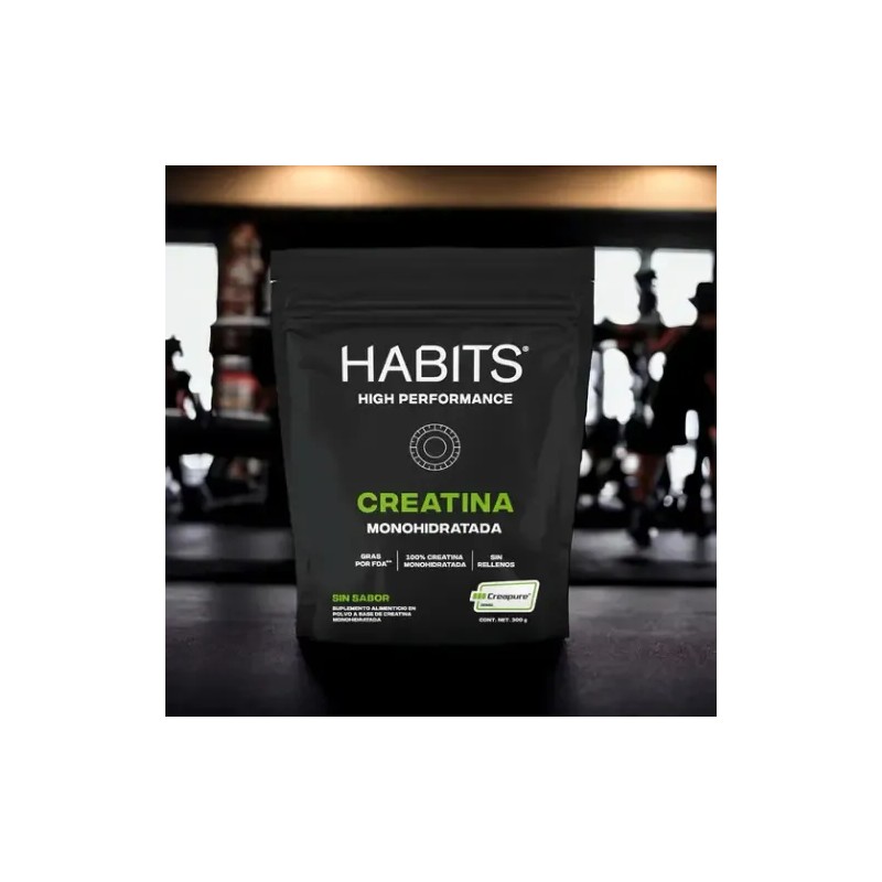 Creatina Monohidratada Habits High Performance 300g Sin Sabo