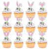 24 Stück Cupcake-Topper, Krankenpflege-Abschluss-Cupcake, medizinischer Rn-Doktor, Krankenschwester-Motto-Partyzubehör (rabbit's ear)