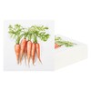 100Pcs Easter Carrots Paper Napkins Carrot Disposable Party Napkins 6.5