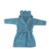 Popolini Bathrobe Woven Terry Towelling Medium Blue 86/92