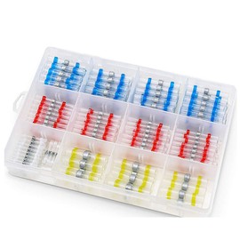 300pcs Solder Seal Wire Connectors, Heat Shrink Connectors, Solderstick Waterproof Solder Wire Connector Kit, Electrical Connectors, Automotive Solder Stick Connectors for Marine Vehicle Electrical E
