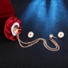 Fashion Bridegroom Wedding Brooches for Men Women Rose Flower Tassel