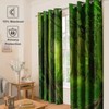 Jekeno Forest Blackout Curtains Tropical Rainforest Green Tree Jungle Woodland