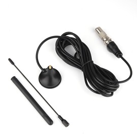 Vertical Magnetic Base HD Antenna Black TV Dual Antenna 50 Miles for ATSCDVB-TDVB-2/ISDB