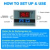Digital LCD Display Temperature Controller XH-W3001, DC 12V 120W Thermostat