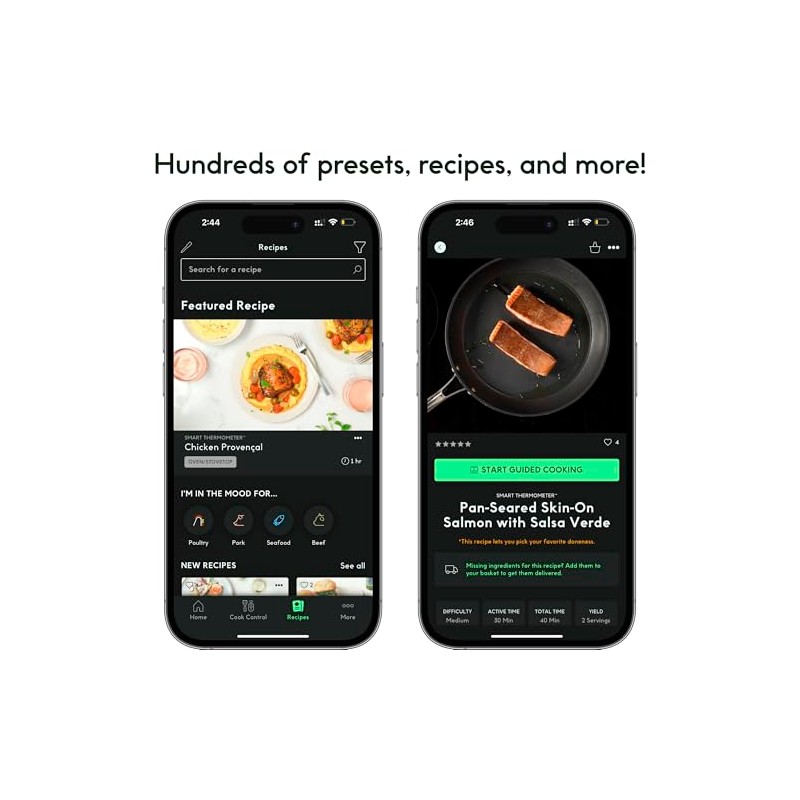 Chef iQ - Termómetro inalámbrico inteligente de carne con sonda