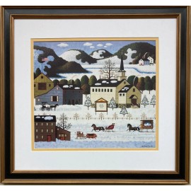Charles Wysocki "Chanticleer Meadow" New CUSTOM FRAMED Art Americana