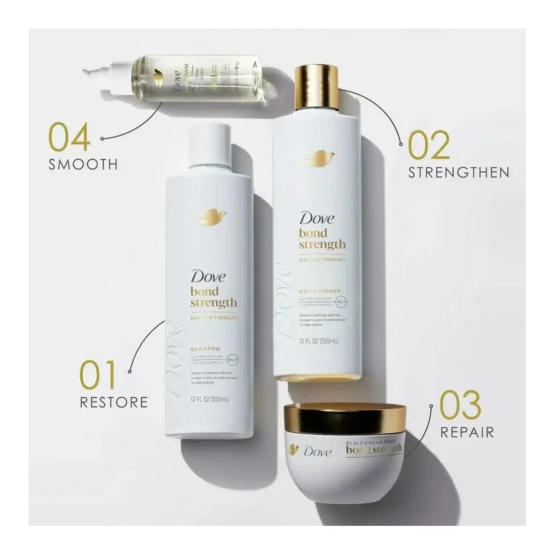 Dove Bond Strength Acondicionador Cabello Seco Dañado 355ml